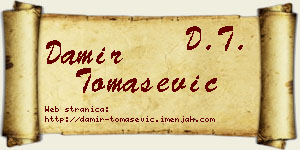Damir Tomašević vizit kartica